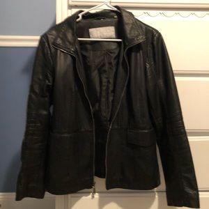 Like new Jessica Simpson black faux letter jacket